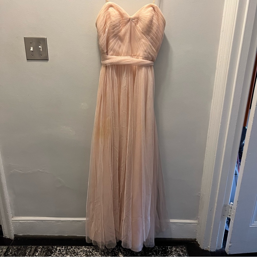 Wtoo Light Pink Maxi Dress with Delicate Straps